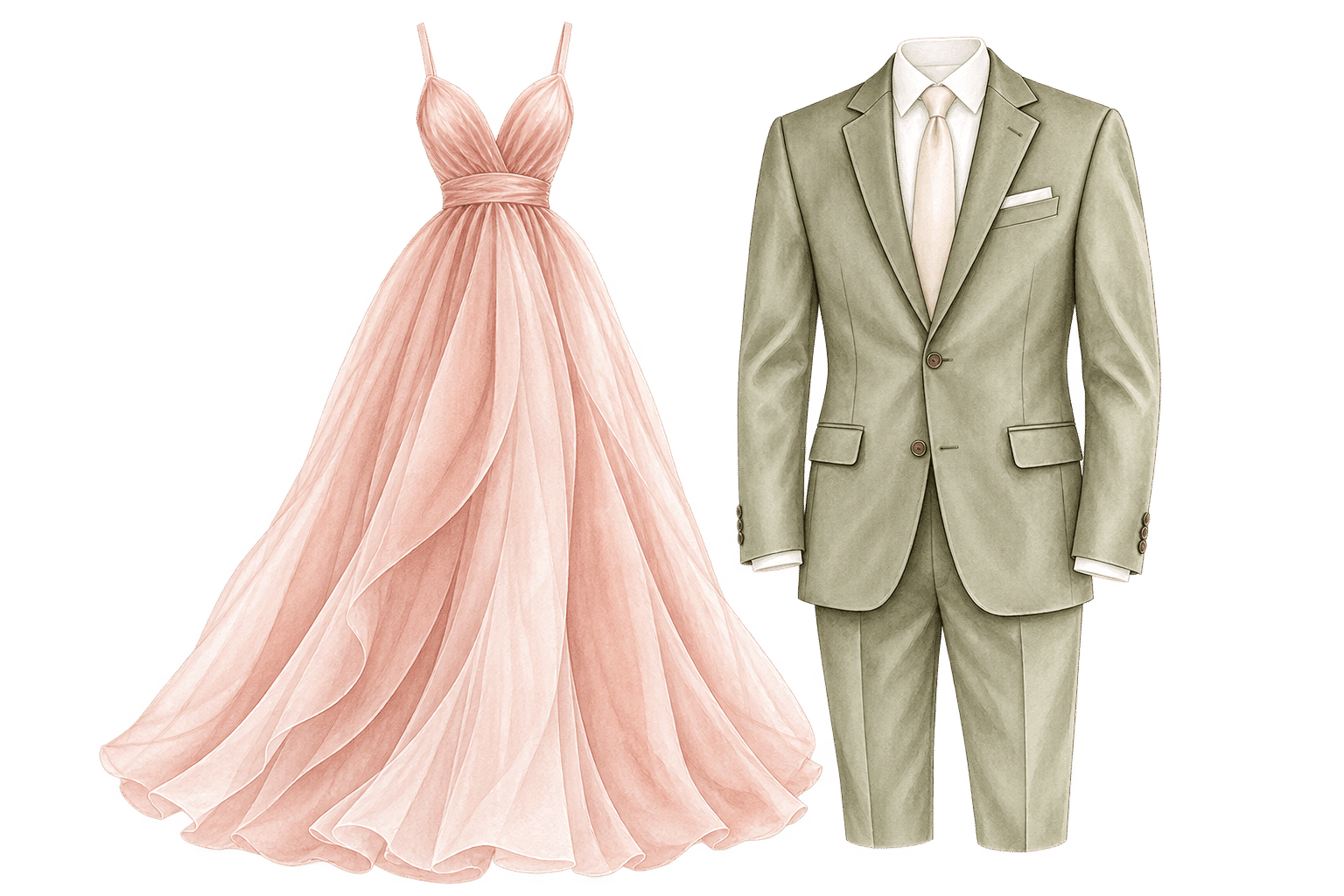 Código de vestimenta: vestido largo y traje formal